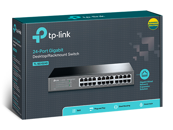 SWITCH-DI-RETE-TP-LINK-24-PORTE-GIGABIT-RJ-45-10/100/1000-TL-SG1024DE